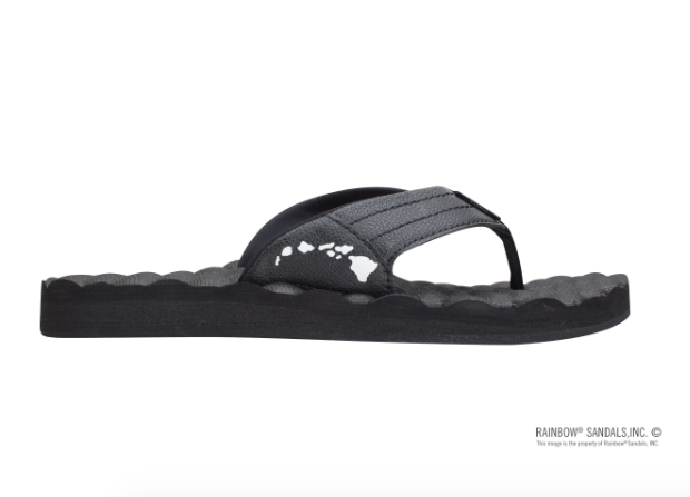 Rainbow Sandals Men s Black Gerry Lopez Signature Maine Surfers Union